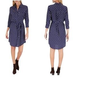 L'AGENCE pure silk wrap belted button up midi dress Size M